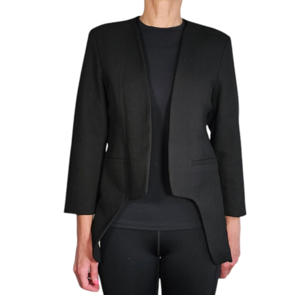 Y.A.S. Lea Blazer Cream Tuxedo Style Size Large (40 EU)Tuxedo Style Open - Picture 10 of 14